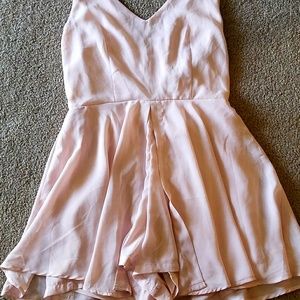 Charlotte Russe Blush Romper NWT and grey top!